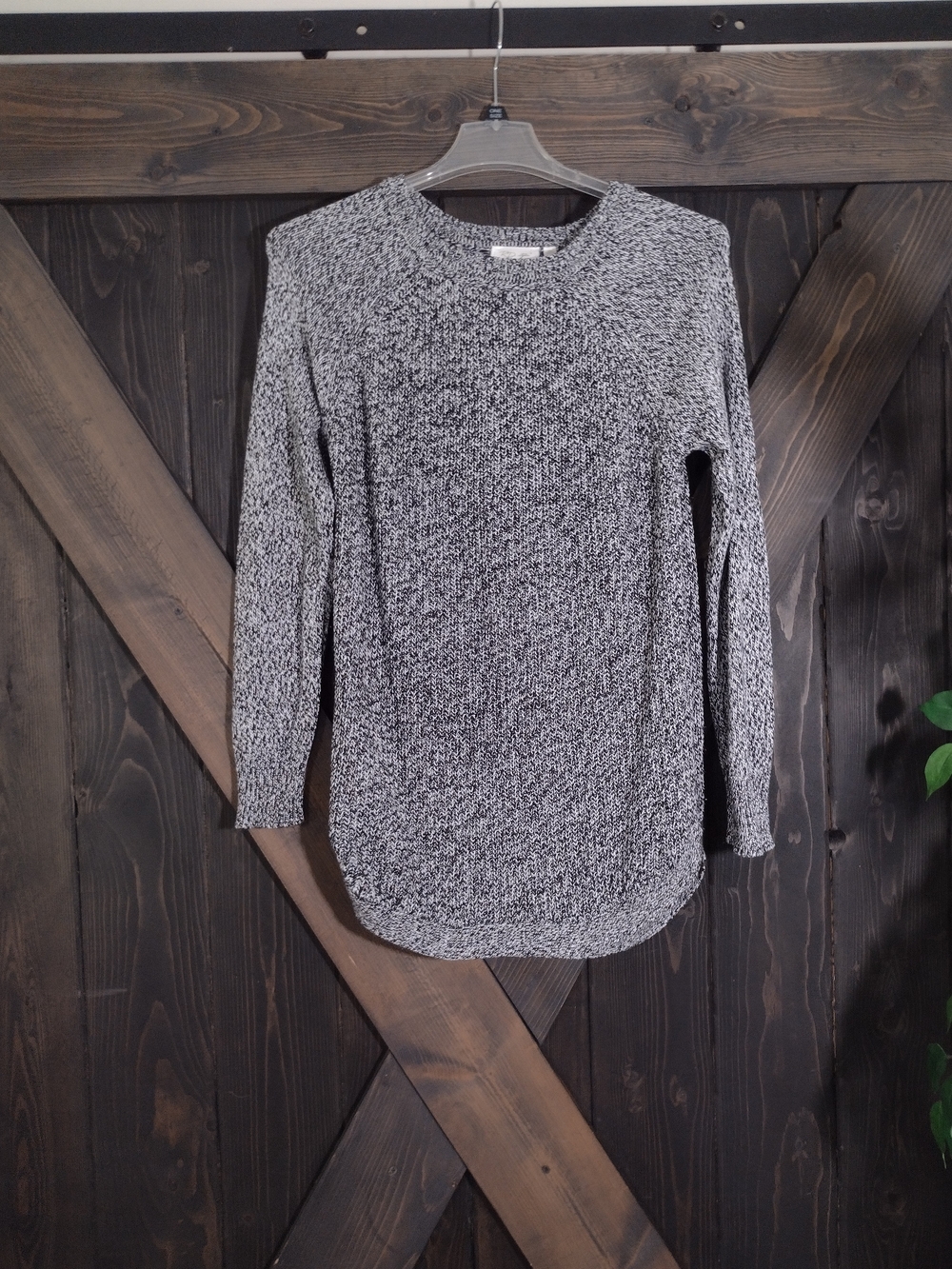 RDStyle Cozy Marled Crewneck Sweater - Gray Size Medium